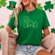thumbnail image 2 of Camiseta de Impresión Del Día de San Patricio de Manga Corta de las Mujeres, Blusa de Cuello Redondo Casual para Vestir Vacaciones de Primavera, 2 of 7