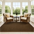 thumbnail image 5 of 2'x12' Soft and Durable Interlace Indoor - Outdoor Area Rugs Lightweight and Flexible for Easy Cleaning and Transport (Color: Mocha), 5 of 7