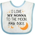 thumbnail image 3 of Inktastic I Love My Nonna to the Moon and Back Boys or Girls Baby Bib, 3 of 4
