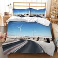 thumbnail image 1 of Cover Sets 3D Print Comforter Cover White Windmill Bedding Sets with Zipper, 1 of 4