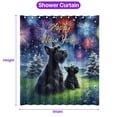 thumbnail image 5 of Happy New Year Scottish Terrier Family Cheer Winter Midnight Firework Shower Curtain Scottie Dog Lover Gifts Waterproof Bathroom Bathtub Curtain - 02025, 5 of 5