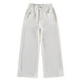 thumbnail image 2 of Huanglei Girls Casual Jeans Spring Summer Denim Straight Leg Pant Kids Baggy Vintage Slim Jean With Pocket Casual Jogger Pants, 2 of 6