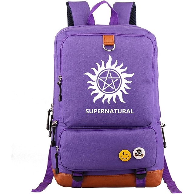 Mochila para estudiantes CZanLGD Supernatural, mochila escolar impermeable, mochila de uso diario para niños, bolsa duradera para computadora portátil
