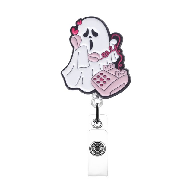 Funny And Cute Badge Reel With Clip Closure For Doctors Teachers Students Workers Etc Cartoon Pattern Badge Workplace Induction Graduation