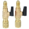 thumbnail image 2 of Loewten Air Conditioning Charging Valve,Refrigerant Valve Air Conditioning Charging Hose Adapter Ball Valve For R22 R410A,R410A Refrigerant Valve, 2 of 8