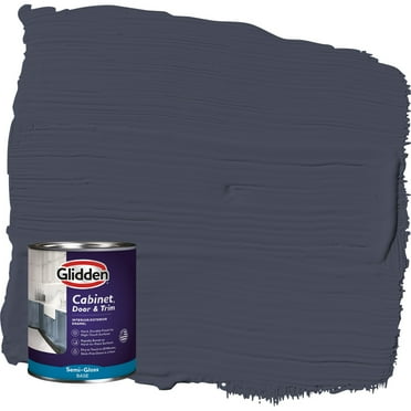 Glidden Cabinet Door and Trim Semi Gloss Paint, Black Flame, 1 Quart