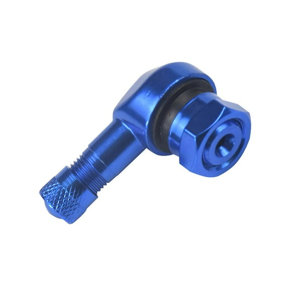 Válvula De Ángulo De Neumático Válvula De Llanta De Aleación De Aluminio Extensión De Válvula De Neumático Azul Metálico 90 Grados Para Automóviles Motocicletas Scooters Modificación Deportiva Eigraketly VI007333-00