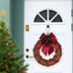 thumbnail image 3 of Corona de Navidad Zulema 9.8in para Festival Rojo, 3 of 8