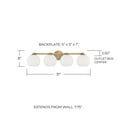 thumbnail image 3 of Capital Lighting 152141-548 Ansley 4 Light 31" Wide Vanity Light - Nickel, 3 of 7