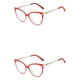 thumbnail image 3 of Sonducket 1 par de gafas de Metal para mujer, triangulares, universales, HD, elegantes, inastillables, decorativas, a la moda, adorno para gafas, Rojo 2piezas, 3 of 6