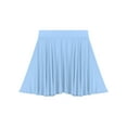 thumbnail image 3 of Runhomal Flared Mini Skirt for Women Casual Elastic Waistband Pleated Tennis Ruffle Skirts Sportwear Light Blue One Size, 3 of 7