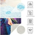 thumbnail image 5 of Dreamtimes Bathroom Rug Toiletry Mat Set Beautiful Rainbow Parrot Print, Soft Absorbent Bath Rug and U-Shaped Contour Toilet Rug, Non-Slip Bath Carpet Bath Mats for Bathroom 17.3"x13.4"+23.6"x15.7", 5 of 5