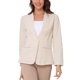 thumbnail image 1 of BLAZERS DE LINO PARA MUJER CHIC INSPIRADORES, COLOR SÓLIDO, CON UN BOTÓN, MANGAS LARGAS, IDEALES PARA TRABAJAR, TALLA M, COLOR ALBARICOQUE, 1 of 6