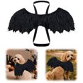 thumbnail image 4 of Black Bat Wings Cat Costume, Small Pet Halloween Dress Up, Adjustable Plush Strap Outfit with 46cm Wing Length for Photo Party, 4 of 10