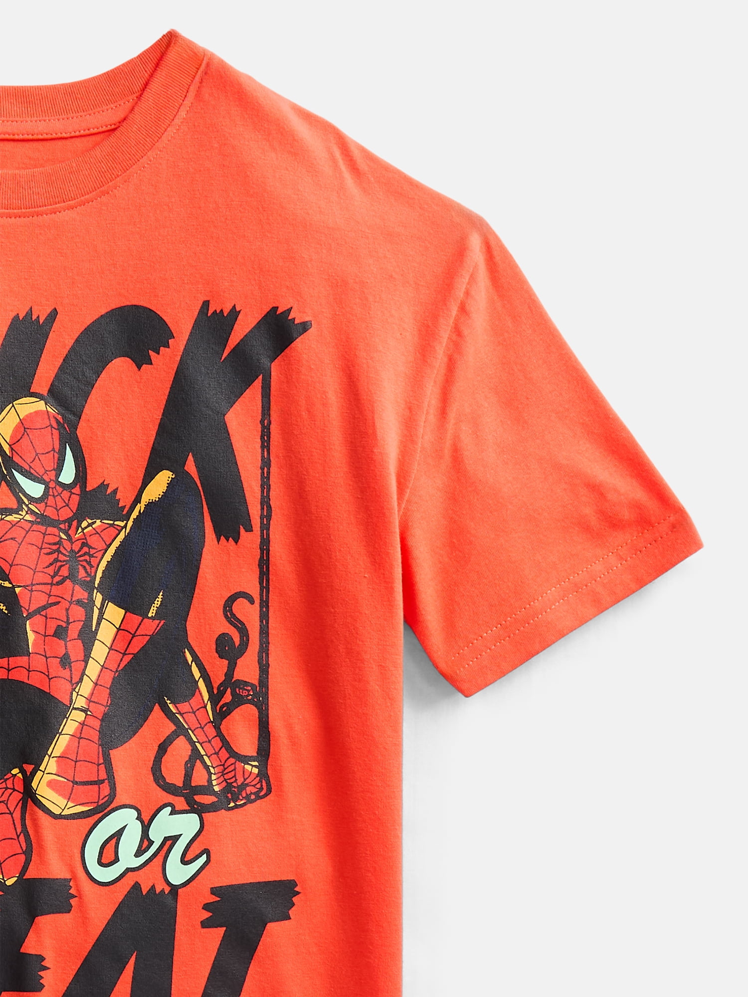 Spider-Man Little Boys and Big Boys Halloween Graphic Tee, Sizes 4-18