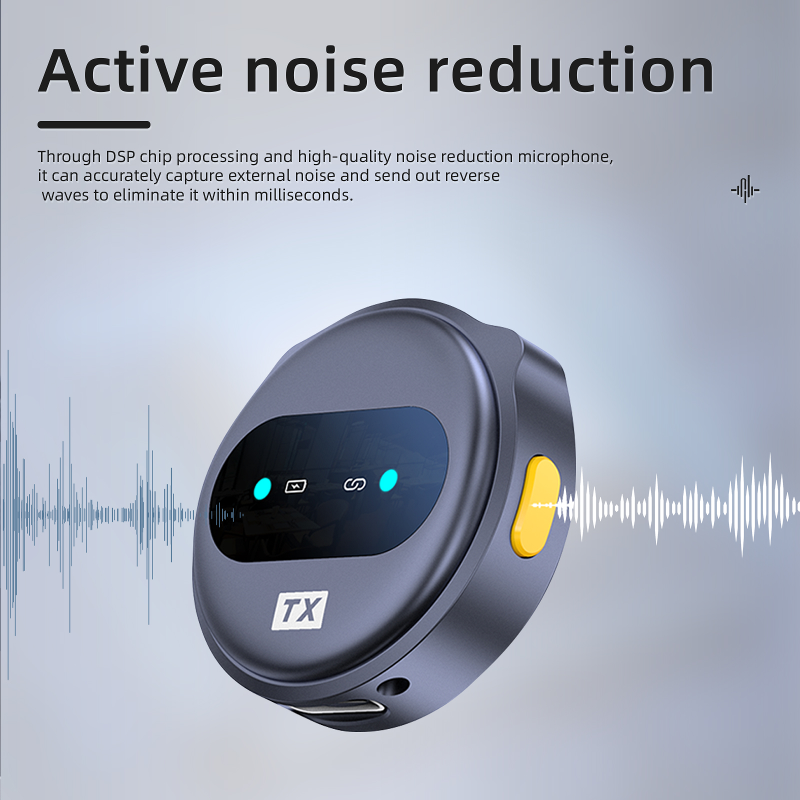 Wireless Microphone, Lavalier Microphone with USB-C for Video Recording, Podcast, ASMR