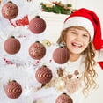 thumbnail image 5 of Kumdkd Vintage Red Christmas Balls Ornaments - 3.15" Retro Baubles with Hanging Loop, Durable Plastic for Tree/Wall Decor, Party/Wedding Use, 5 of 6