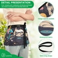 thumbnail image 4 of Yayeee Waist Apron with Pockets for Cooking Waterproof Half Server Aprons, Pink Record, 4 of 7