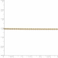 thumbnail image 4 of 14k Yellow Gold 1.6mm Rope Chain Anklet Ankle Bracelet, 4 of 8