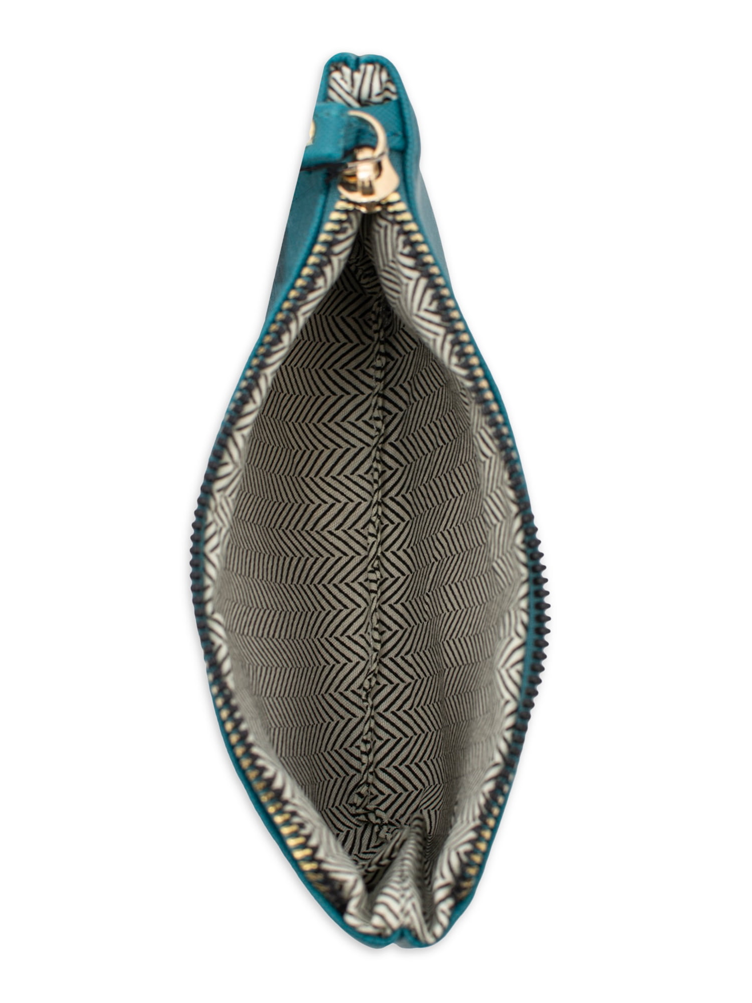 XOXO Women’s Large Teal Saffiano Multifunction Solid / Patterned Wristlet Wallet