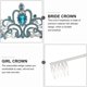 thumbnail image 3 of 1pc Wedding Rhinestone Crown Bride Headdress Girl Wedding Tiara Headdress, 3 of 4