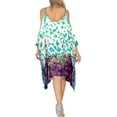 thumbnail image 3 of HAPPY BAY Women's Flowy Swimwear Cover Ups Sleeveless Beach Tunic 1X-2X Purple, Tie Dye, 3 of 3