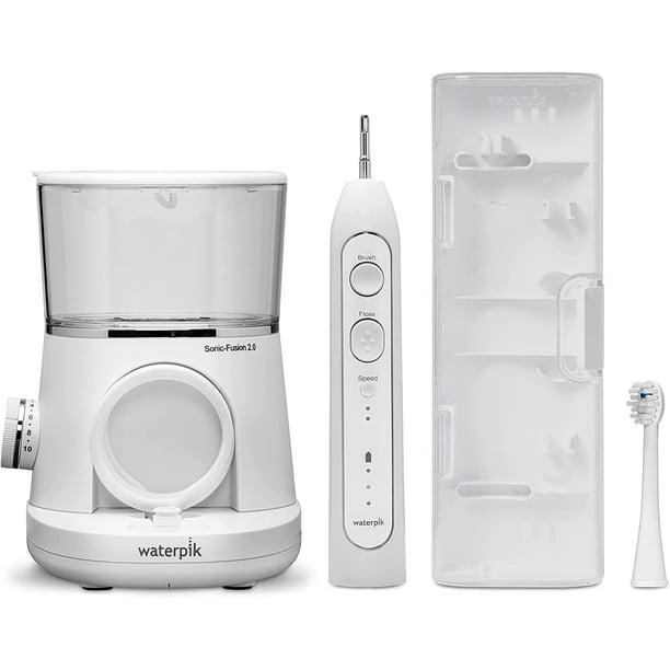 4 Embouts Brosses Compatibles Waterpik - Hygiène Dentaire Combiné Brosse Et Jet - Neufs