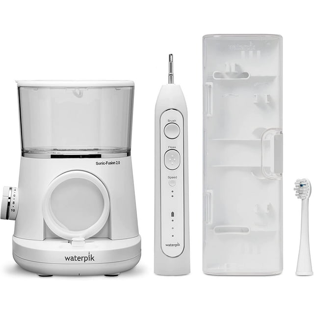 Waterpik Sonic-Fusion 2.0 Flossing Electric Toothbrush, White SF-03C010-1