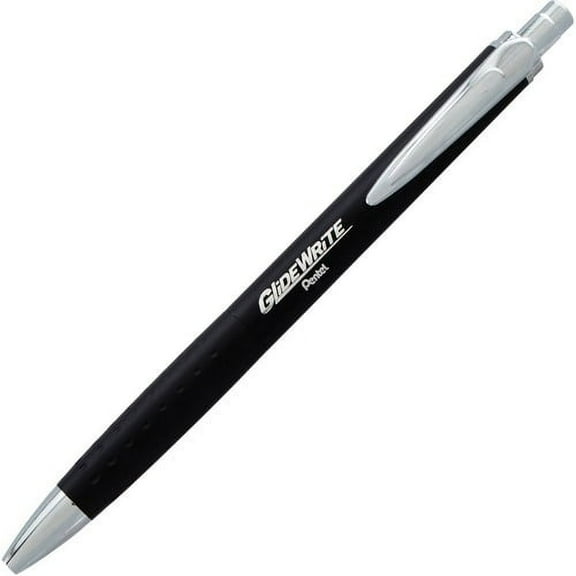 Pentel GlideWrite Executive Ballpoint Pen 1 mm Pen Point Size - Black Gel-based Ink - 1 Each