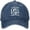 A-Navy44, variant on Yuanlong Unisex Baseball Caps Distressed Washed Printed Curved Brim Baseball Cap Stylish Adjustable Hat