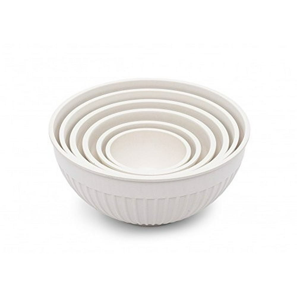 Bamboozle Mixing Bowl Set (6 Pieces), Natural