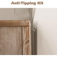 thumbnail image 6 of CozyHome Vintage Sideboard Buffet Cabinet with 3 Carved Doors, Rustic Accent Cabinet Storage Cabinet with Shelves, Wood Entryway Cabinet for Kitchen, Dining Room, Living Room, Bedroom, Natural, 6 of 8