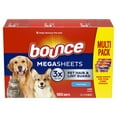 thumbnail image 5 of Bounce Pet Hair and Lint Guard Mega Dryer Sheets with 3X Pet Hair Fighters, Fresh Scent, 180 Count, 5 of 10