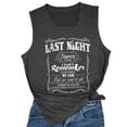 thumbnail image 4 of Fshinging Womens Tank Tops Fashion Letter Print Casual Sleeveless T Shirts Summer Vest Female Tees, 4 of 4