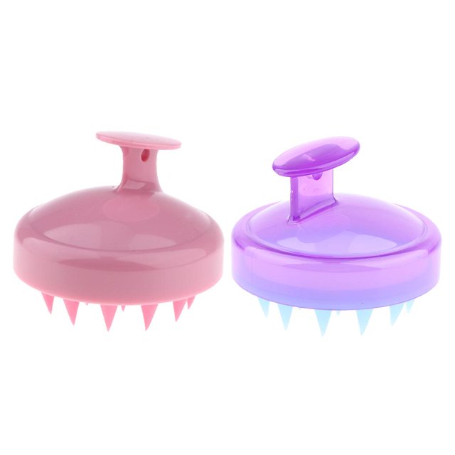 2x Cepillo De Champú Para Masajeadores de material cuero Cabelludo Para Adultos Que Promueven El Del Cabello Colco Cepillo de ducha