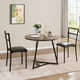 thumbnail image 3 of Juego de Mesa de Comedor de 3 Pzas para 2, Mesa de Cocina con Juego de Sillas, Mesa de Comedor de Metal de Granja para Comedor, Sala de Estar, Lugar Pequeño, 3 of 7