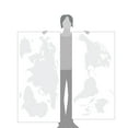 thumbnail image 3 of World Map Wall Art Earth Atlas Decal Sticker, 3 of 4