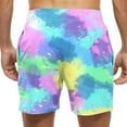 thumbnail image 4 of Kakii Men's Swim Trunks Hawaiian Bathing Mesh Lining Suit Swimsuits Beach Shorts with Pockets, 4 of 7