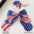thumbnail image 5 of Large American Flag Double Layer Bow Red White and Blue Fourth of July Decorations Accessory for Patriotic Holidays, 5 of 6