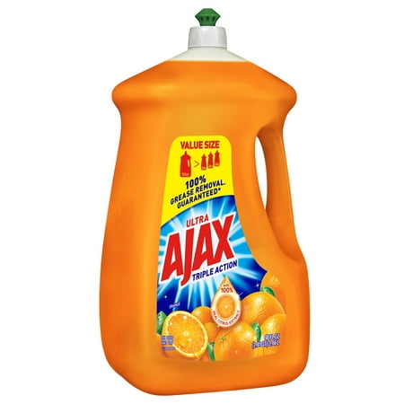 Ajax Ultra Triple Action Liquid Dish Soap, Orange - 90 fl oz