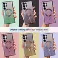 thumbnail image 6 of Magnetic Clear case for Samsung Galaxy S23 Ultra with MagSafe Case, [Camera Lens Protector & Compatible with MagSafe] Electroplated Soft TPU Shockproof Anti-Scratch Phone Case- Black, 6 of 12