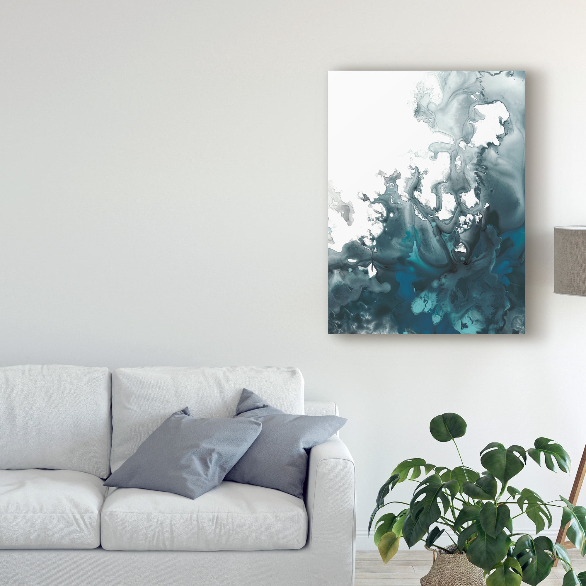 Trademark Fine Art 'Indigo Tempest I' Canvas Art by June Erica Vess