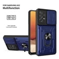 thumbnail image 1 of Magnetic Phone case compatible Samsung A32 4G Slide Camera Lens Protection and Built in 360 Rotatable Ring Holder Cheap and fine, 1 of 5