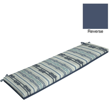 Must Have Better Homes Gardens Blue Captain Stripe 46 W X 17 D Outdoor Patio Bench Cushion With Enviroguard From Accuweather D Outdoor Patio Bench Cushion, Better Homes And Gardens Outdoor Bench Cushions