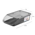 thumbnail image 3 of Vrorvz Auto Rolling Egg Holder for Refrigerator with 2 Layer Stacked Tray Design Clear Plastic Dispenser Fridge Storage Container with Removable Lid for Kitchen and Restaurant Use, 3 of 7
