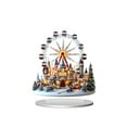 thumbnail image 2 of Christmas Desktop Decorations - Acrylic Standee with Tree & Carousel Print for Holiday Home or Office Decor, 2 of 6