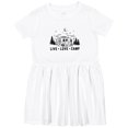 thumbnail image 3 of Inktastic Camping Summer Trip Live Love Camp Girls Toddler Dress, 3 of 5