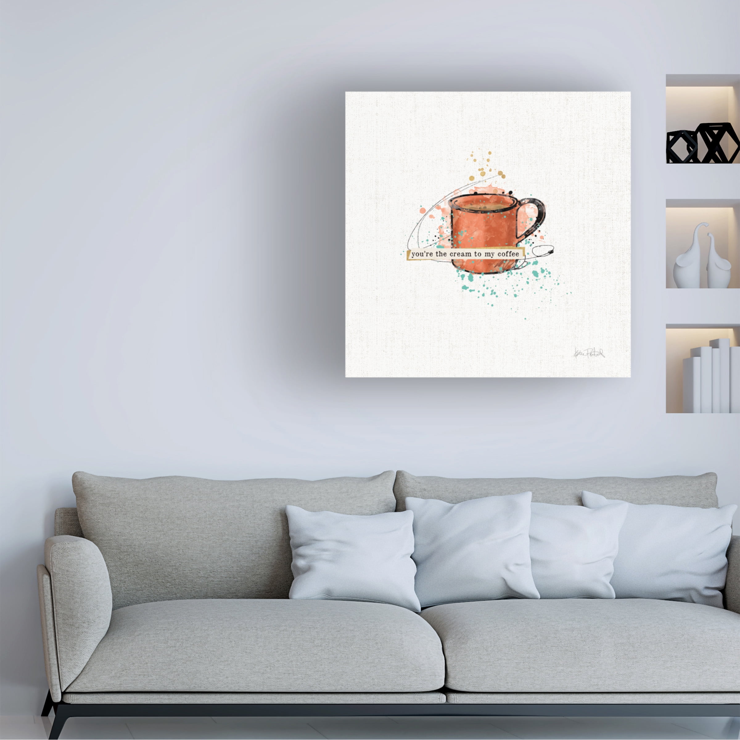 Katie Pertiet 'Thoughtful Perk IV' Canvas Art