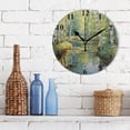 thumbnail image 3 of Trees Lake Forest Black 10 inch Wall Clocks Non Ticking Easy to Read Battery Decorative for Home Bathroom Kitchen Bedroom Living Room, 3 of 8