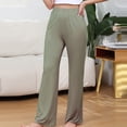 thumbnail image 5 of LVHAOGJOB Pants for Women Relaxed Fit Sweatpants Straight Leg Wide Leg Pull On with Pockets Solid Color Womens Long Pants Elastic Waist, 5 of 6